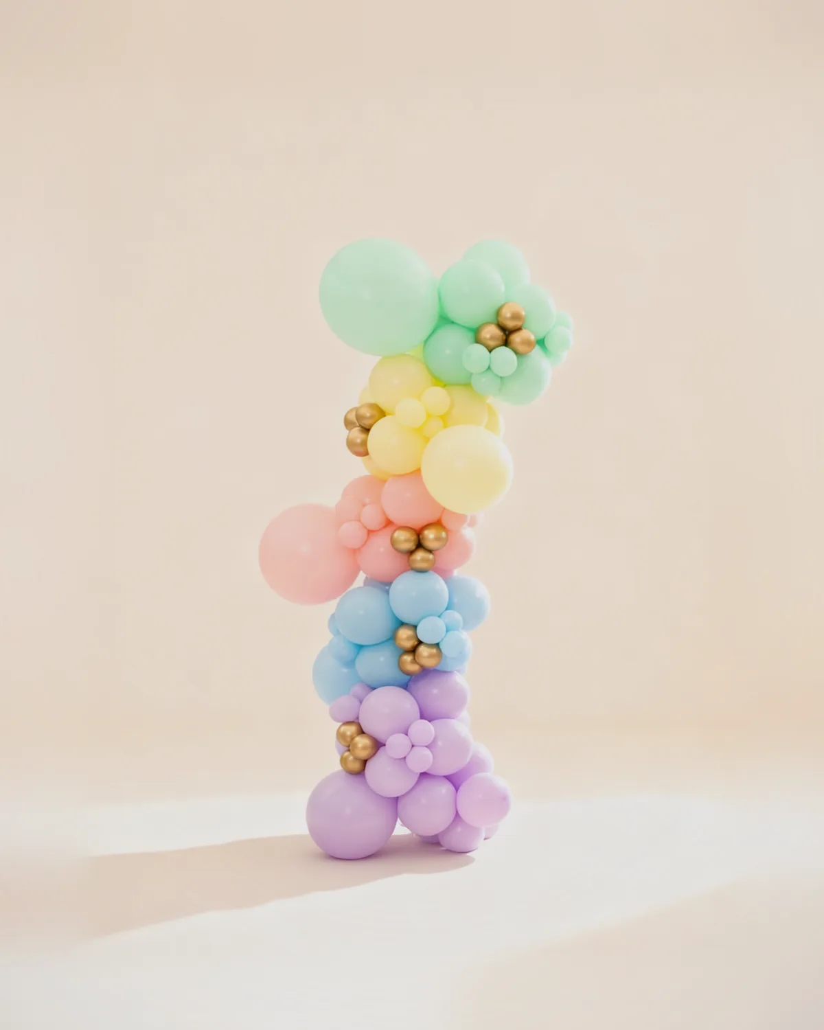 Arco de globos pastel