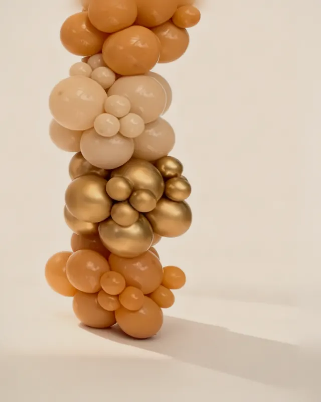 Arco de globos terracota