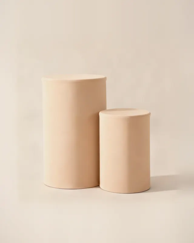 Forro cilindro beige