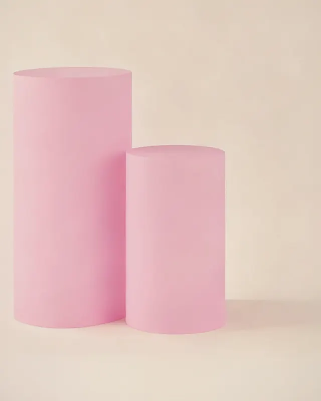 Forro cilindro rosa