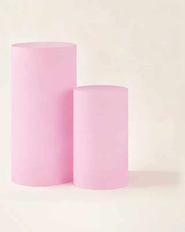 Forro cilindro rosa