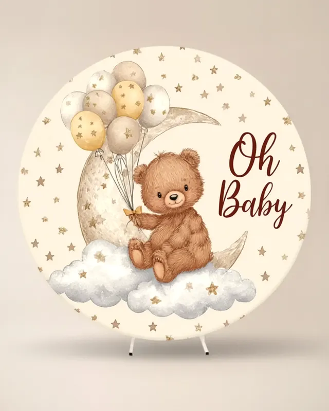 Fondo circular Oh Baby osito
