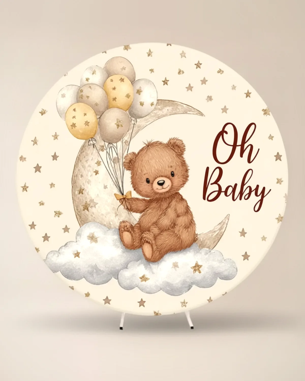 Fondo circular Oh Baby osito