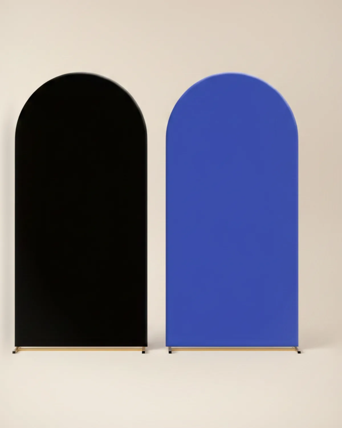 Fondo arco grande azul y negro
