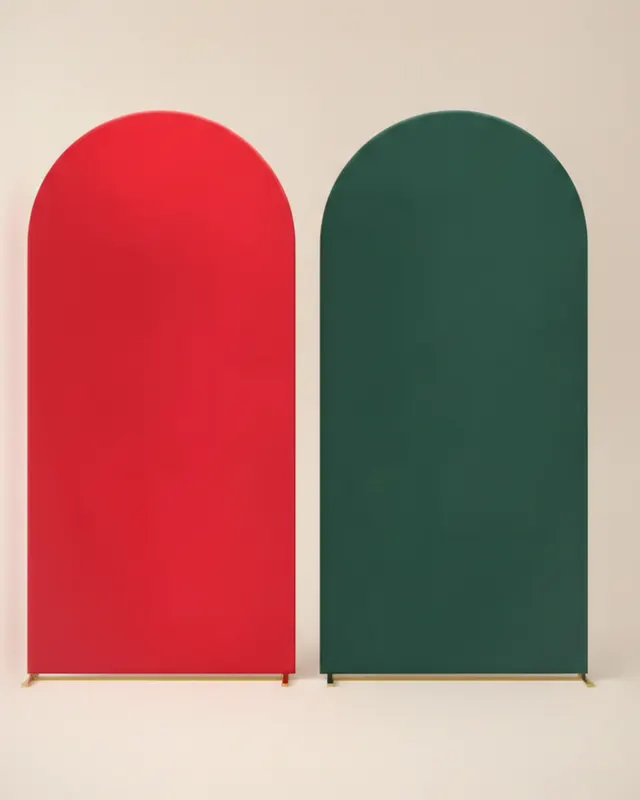Fondo arco grande rojo y verde