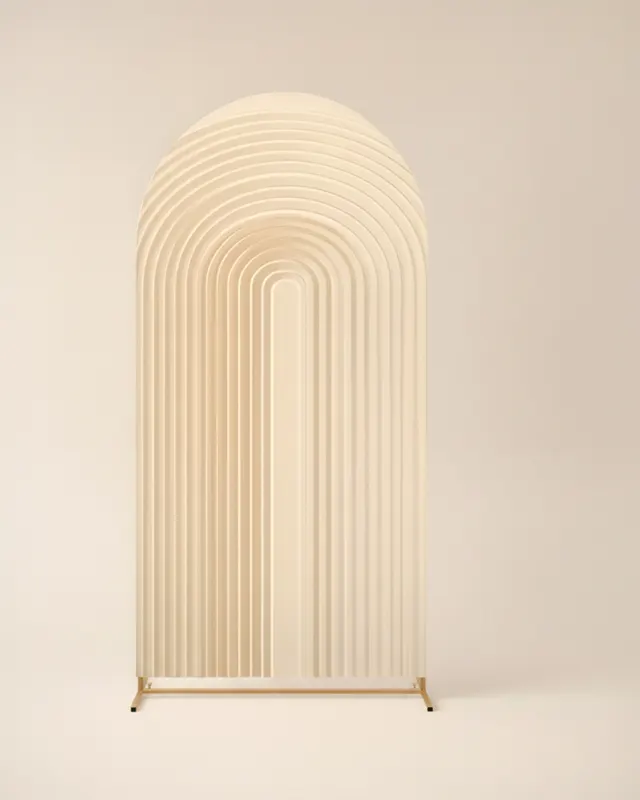 Fondo arco grande beige con forma