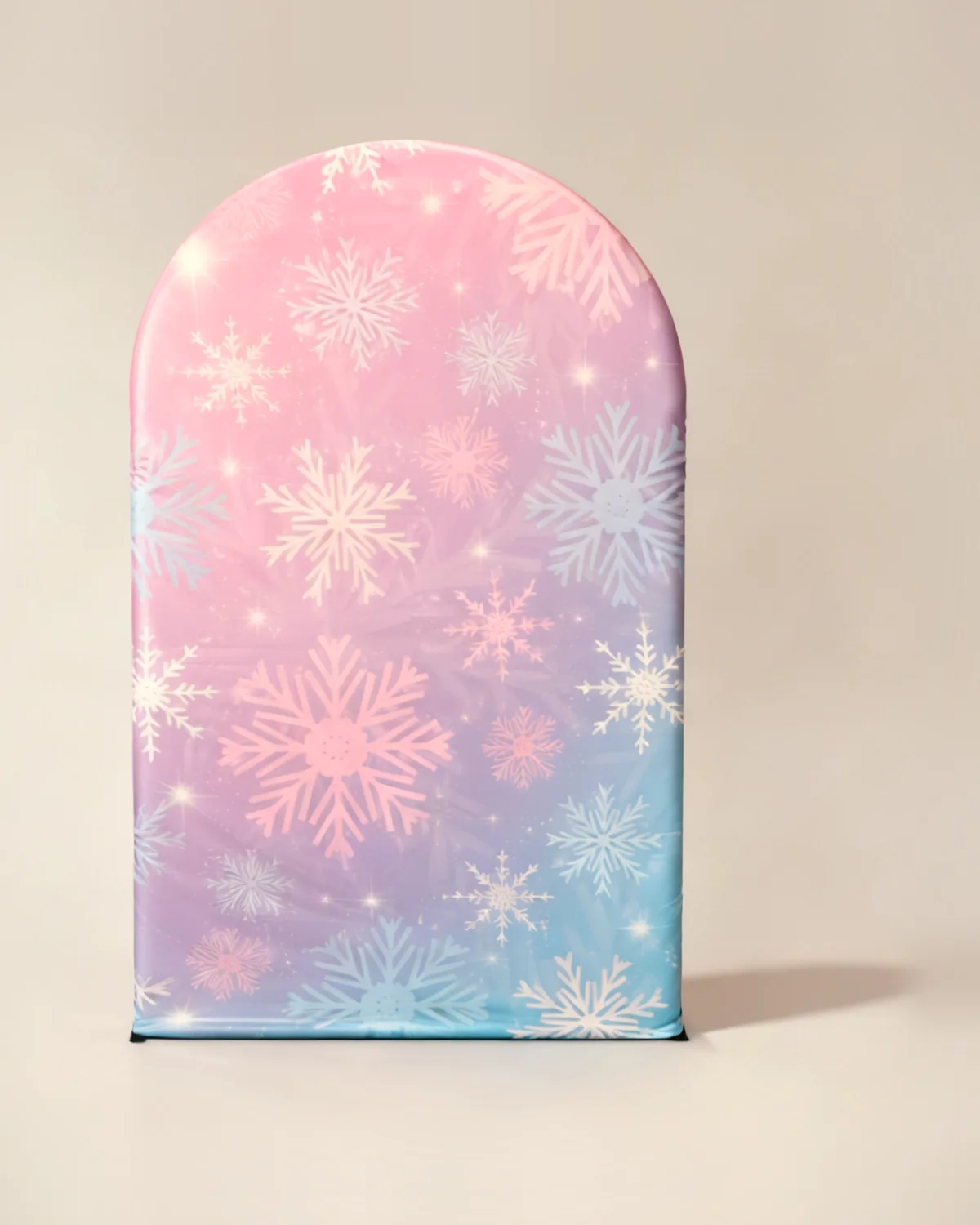 Fondo arco grande Frozen copos de nieve