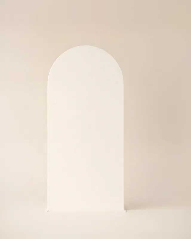 Fondo arco pequeño blanco