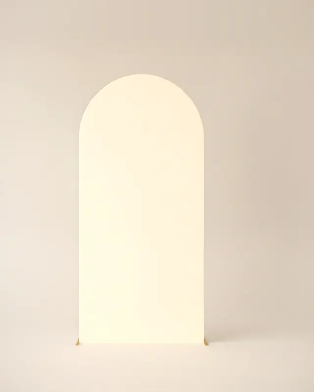 Fondo arco pequeño amarillo y blanco