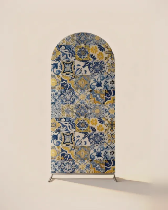 Fondo arco pequeño azulejos portugueses