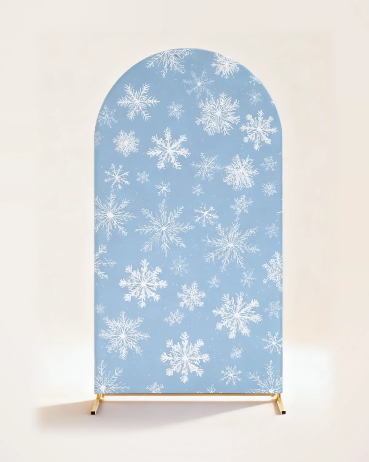 Fondo arco grande copos de nieve