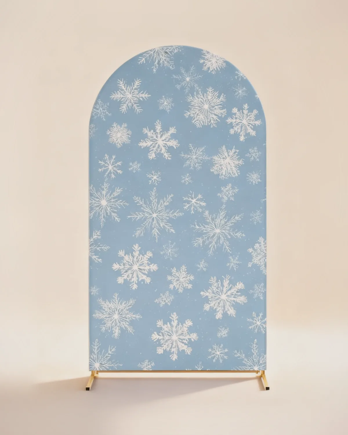 Fondo arco pequeño copos de nieve
