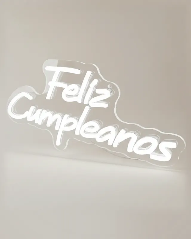 Letrero LED "Feliz Cumpleaños"