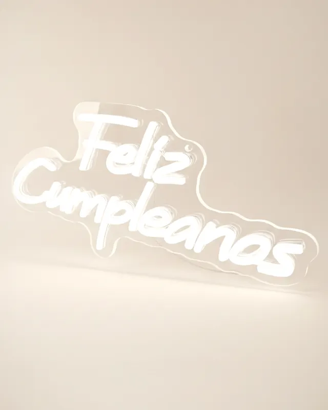 Letrero LED "Feliz Cumpleaños"