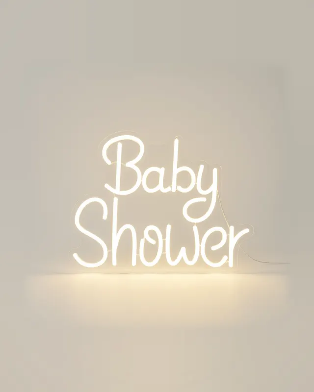 Letrero LED "Baby Shower"