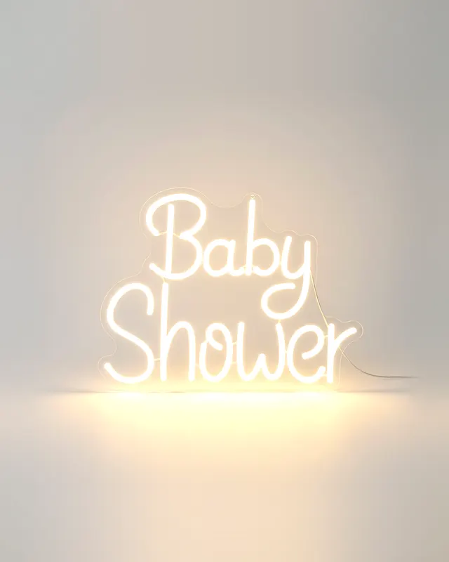 Letrero LED "Baby Shower"