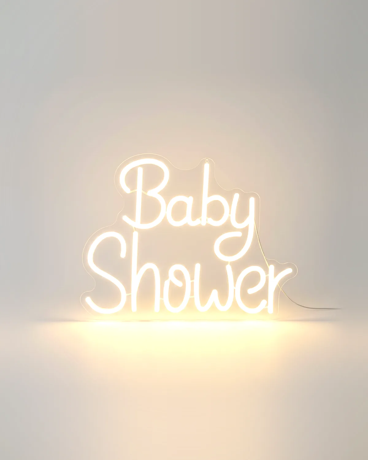 Letrero LED "Baby Shower"