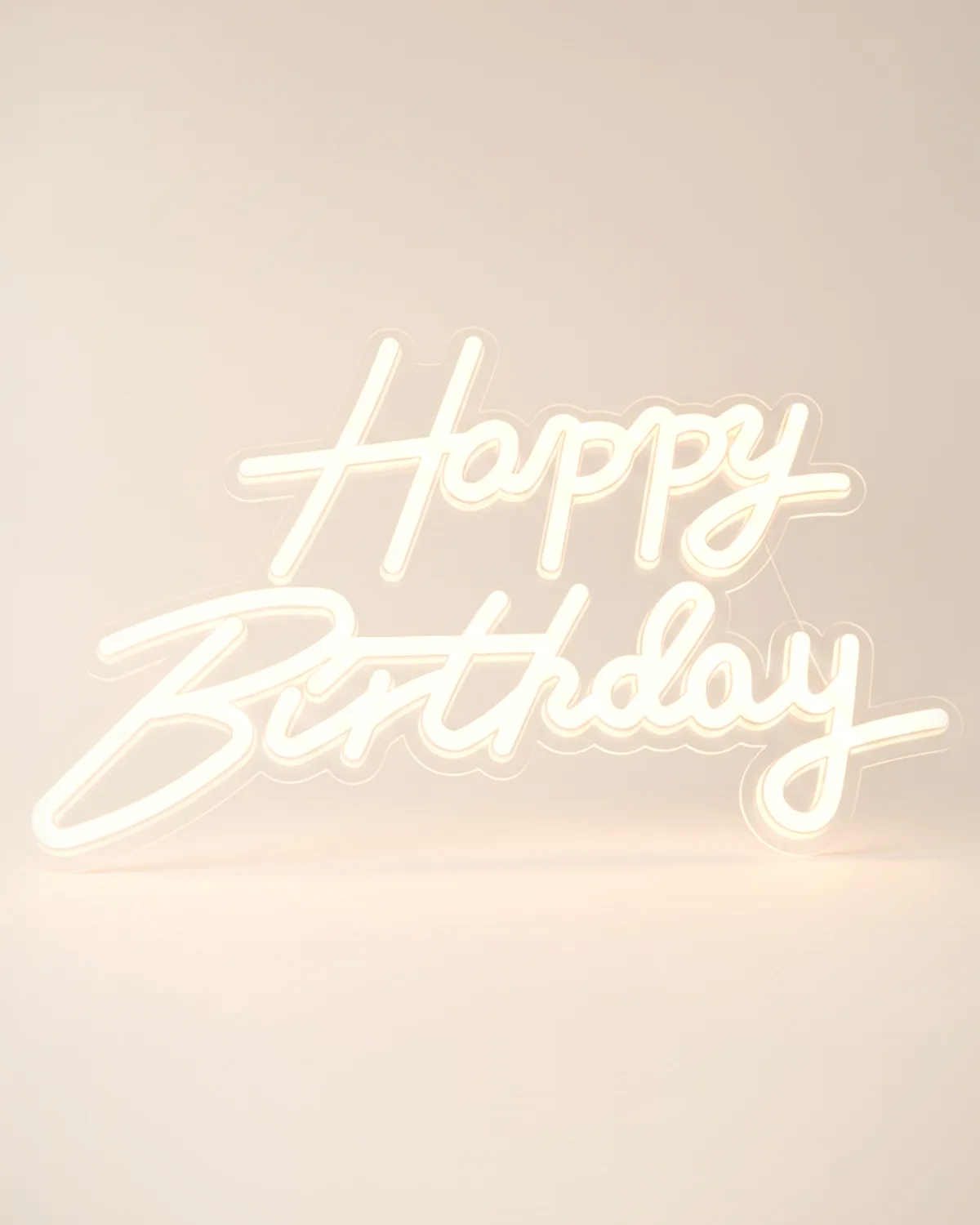 Letrero LED "Happy Birthday"