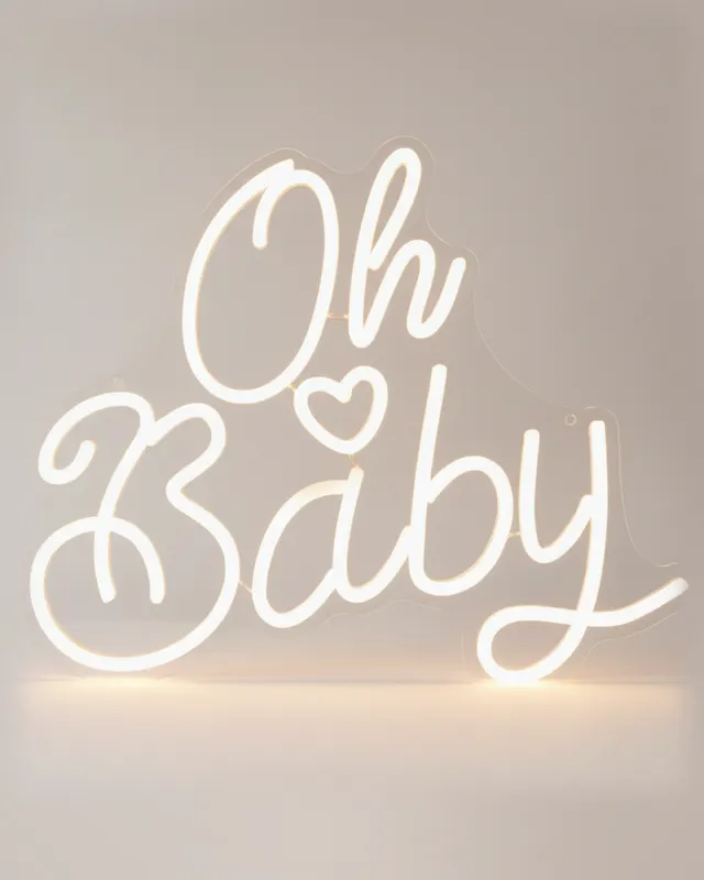 Letrero LED "Oh Baby"