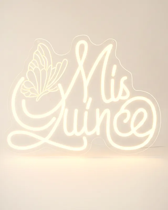 Letrero LED "Mis Quince"