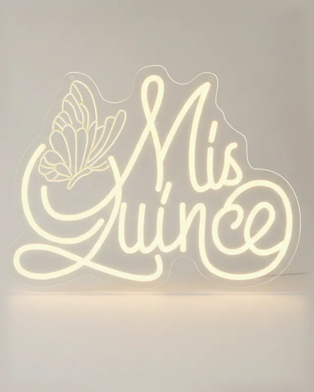 Letrero LED "Mis Quince"