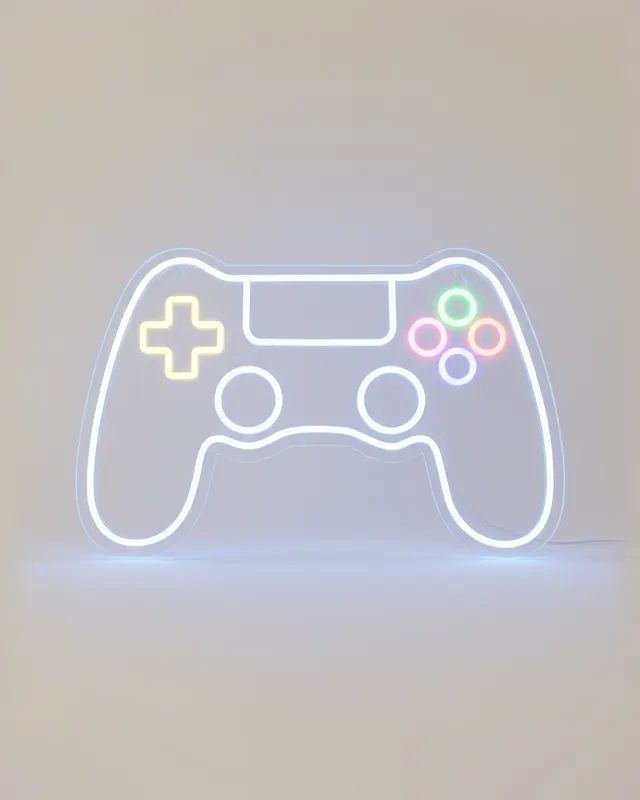 Letrero LED control de videojuego
