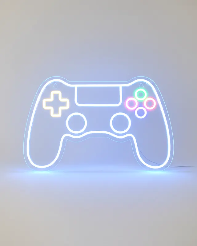 Letrero LED control de videojuego