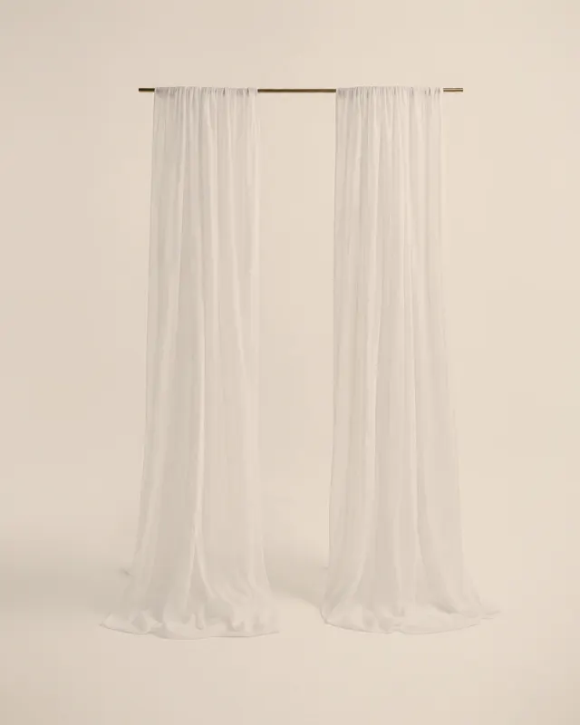 Velos de gasa blanca