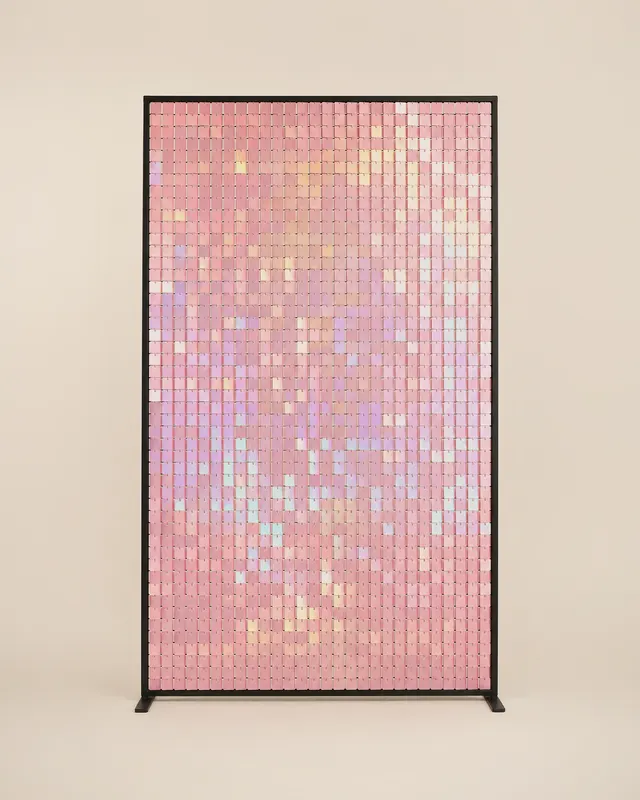 Panel de lentejuelas rosa tornasol