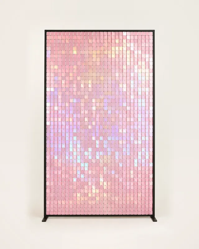 Panel de lentejuelas rosa tornasol