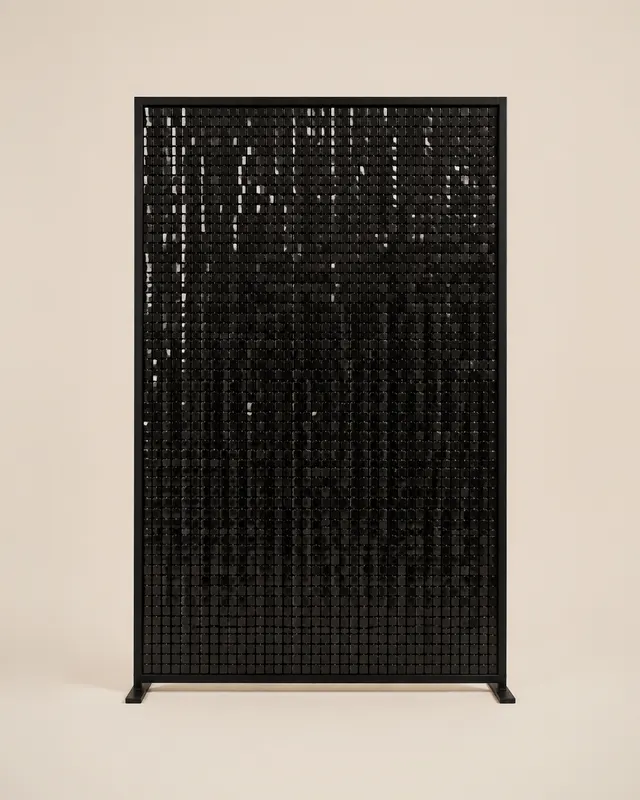 Panel de lentejuelas negro