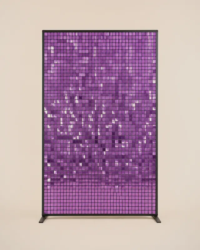 Panel de lentejuelas morado
