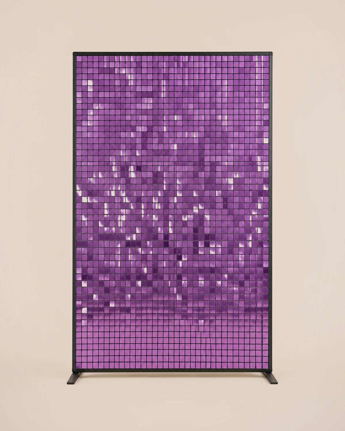 Panel de lentejuelas morado