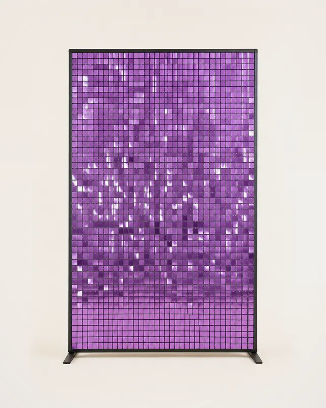 Panel de lentejuelas morado