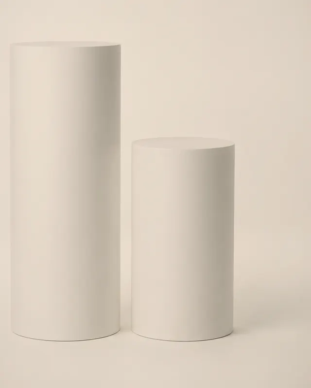 Dúo de cilindros macizos