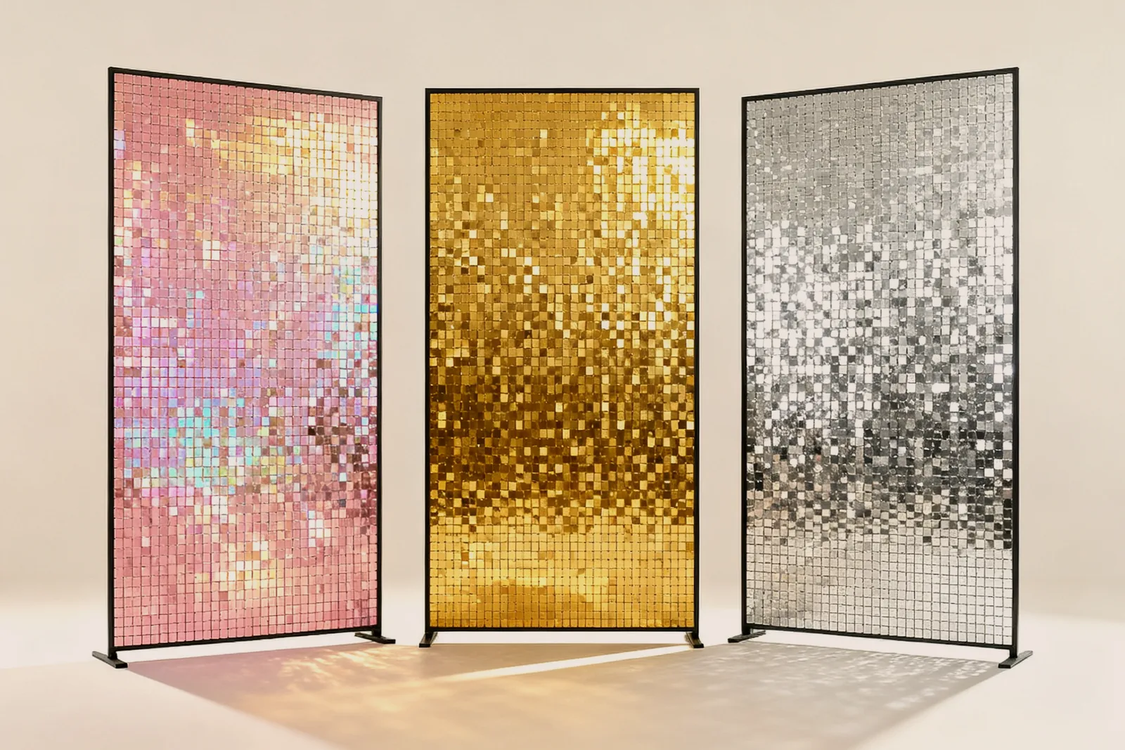 Alquiler de paneles brillantes